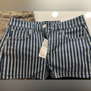 Size 2 High waisted American Eagle striped shorts